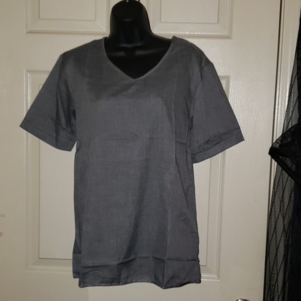 Grey tunic blouse